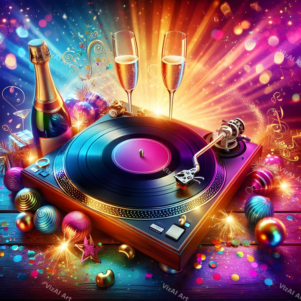 New Year Party Sound Music Art — print 11