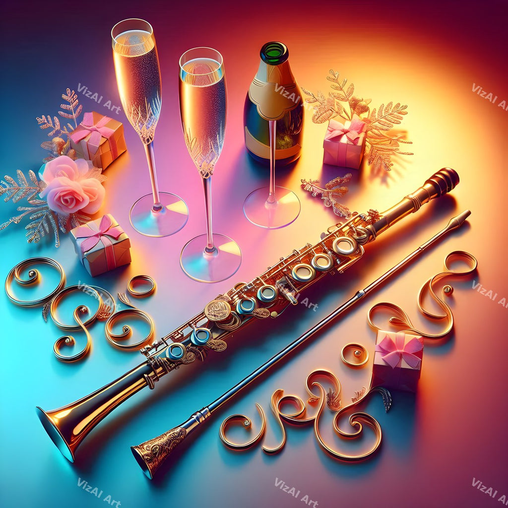 New Year Brass & Rhythm Music Art — print 4