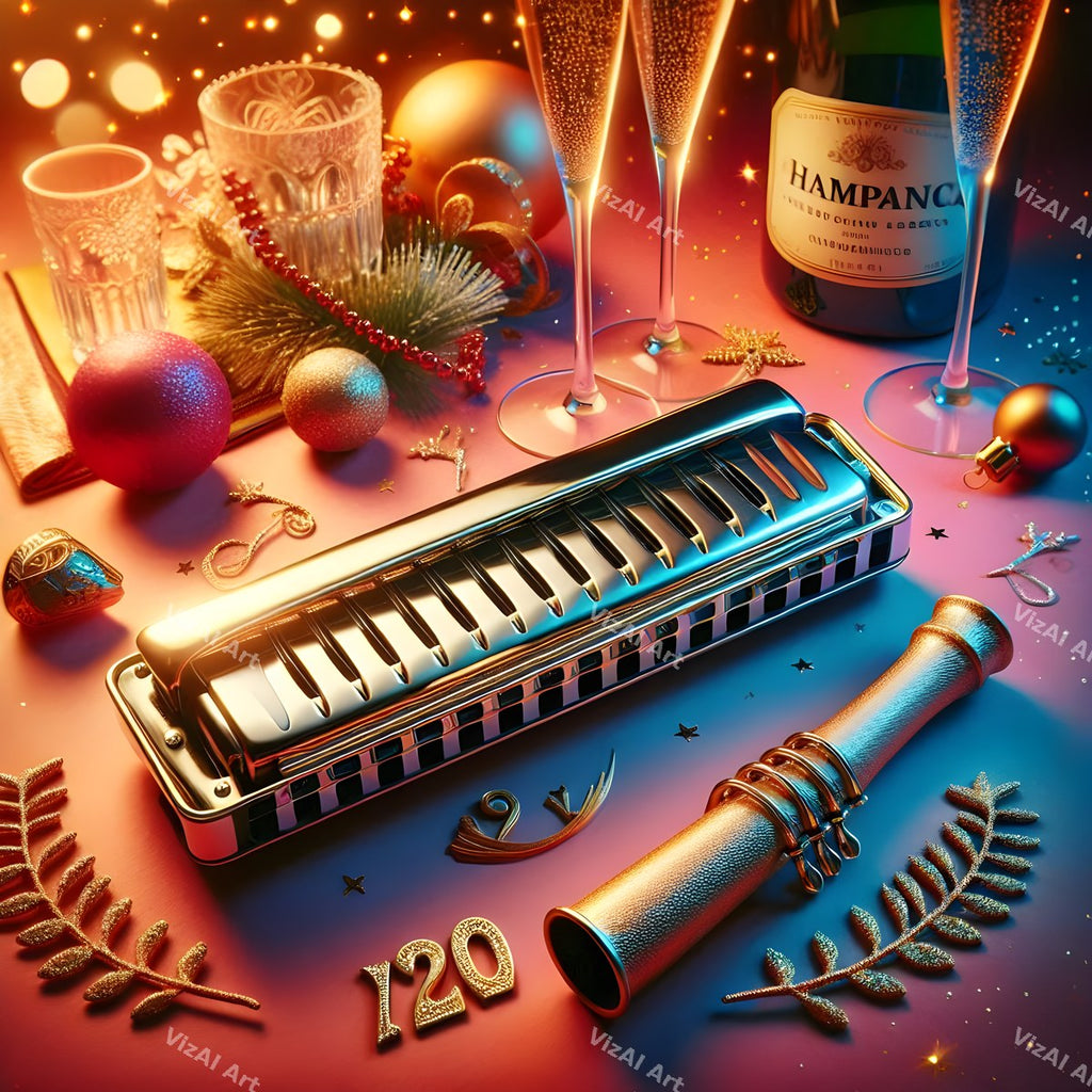 New Year Brass & Rhythm Music Art — print 6
