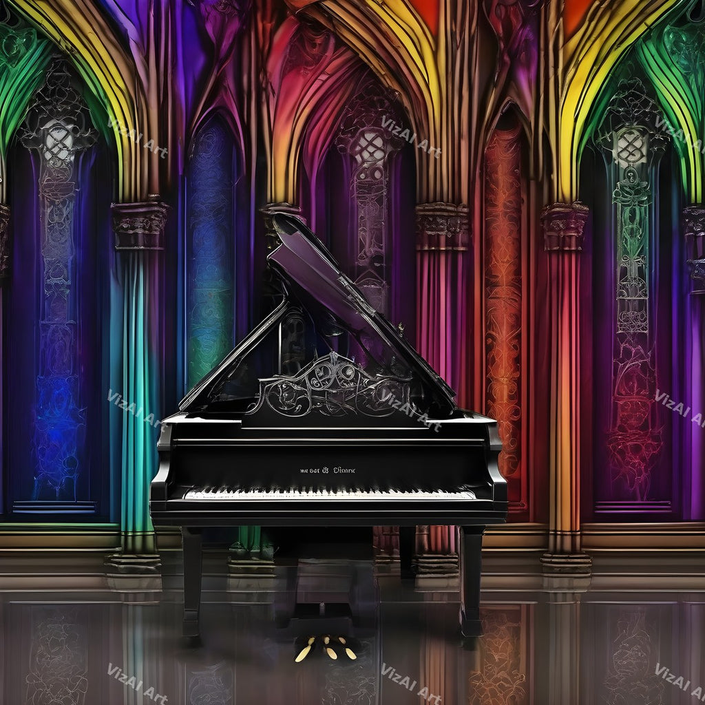 Classic Grand Piano Music Art — print 1