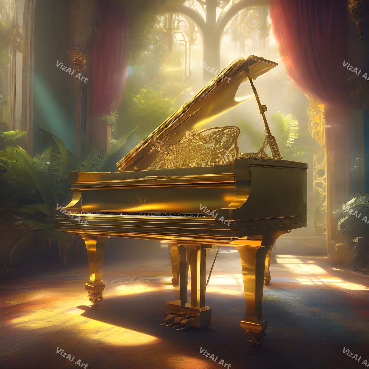 Classic Grand Piano Music Art — print 2