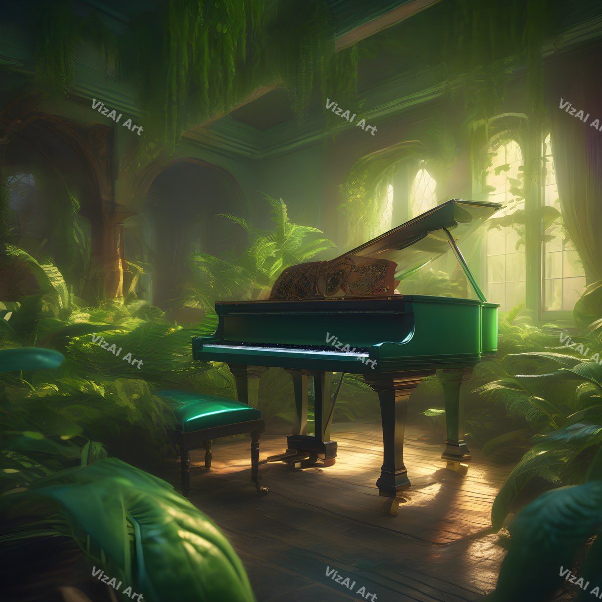 Classic Grand Piano Music Art — print 3