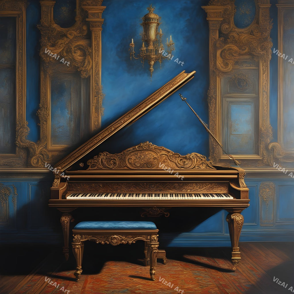 Classic Grand Piano Music Art — print 6