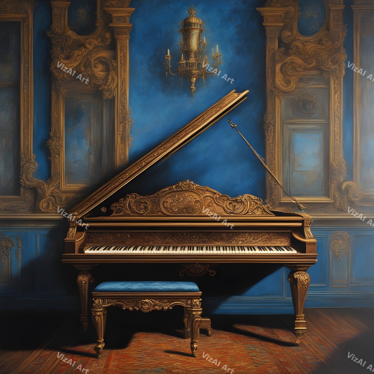 Classic Grand Piano Music Art — print 6