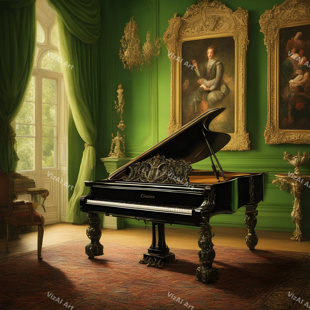 Classic Grand Piano Music Art — print 7