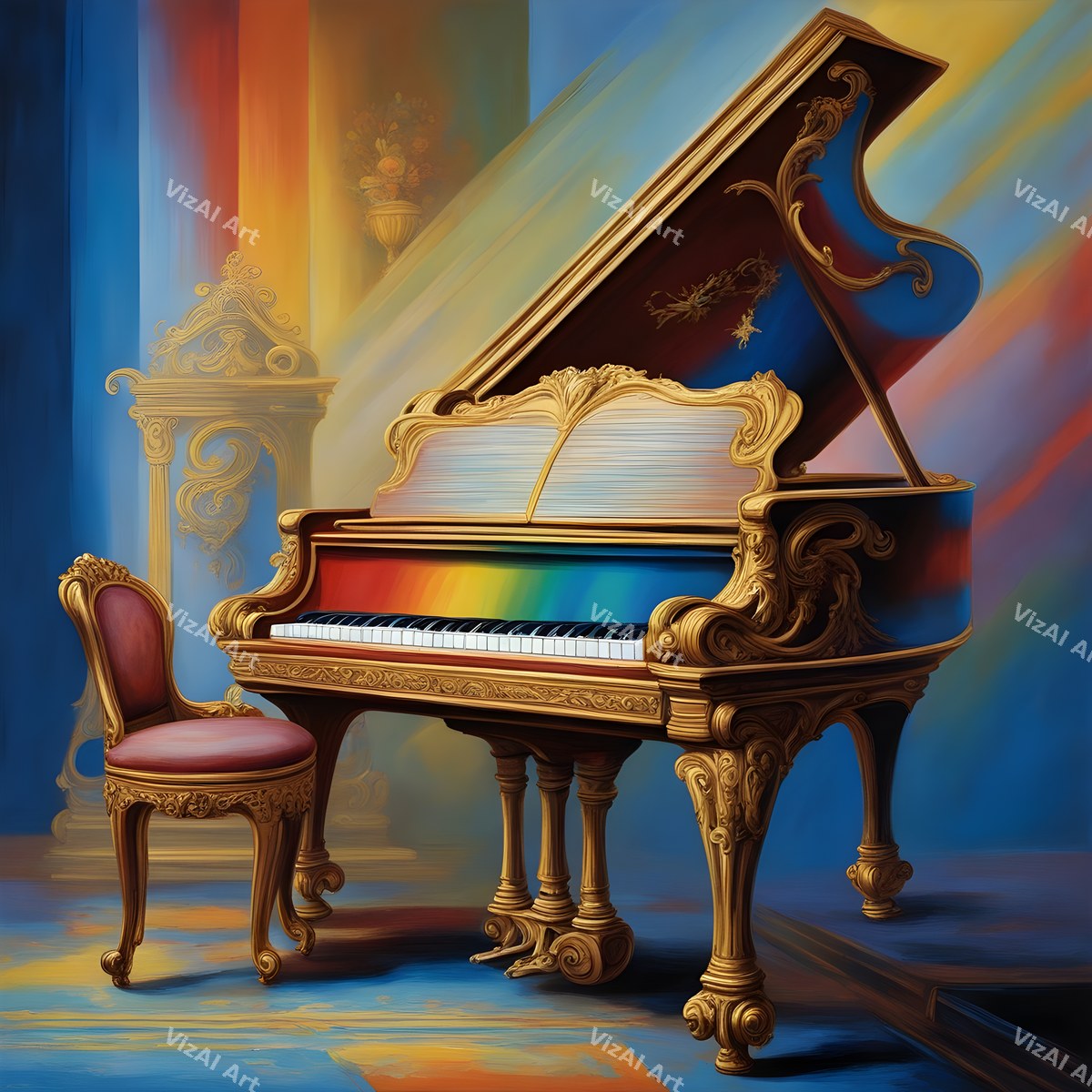 Classic Grand Piano Music Art — print 9