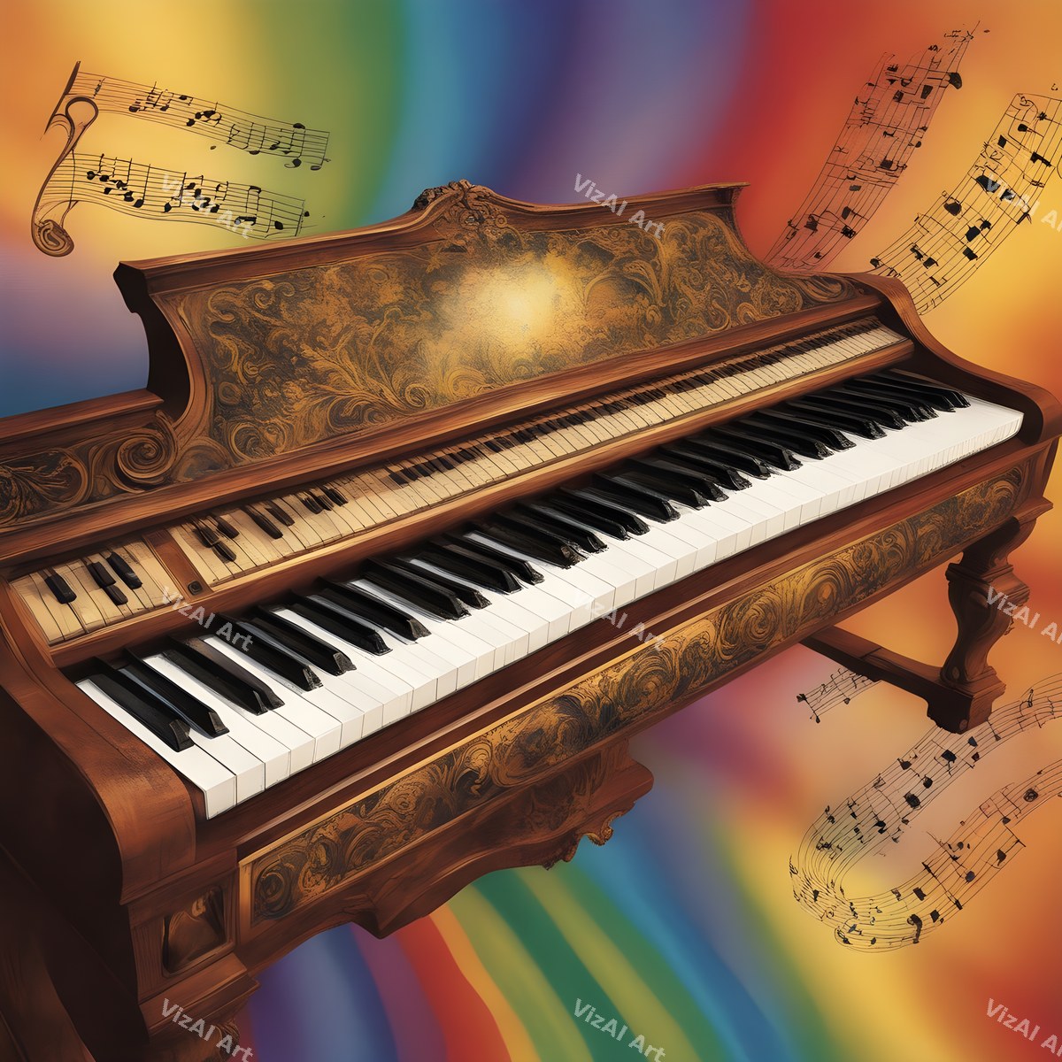 Classic Grand Piano Music Art — print 11