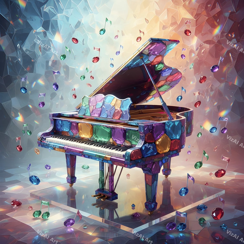 Piano & Music Notes Art — print 8