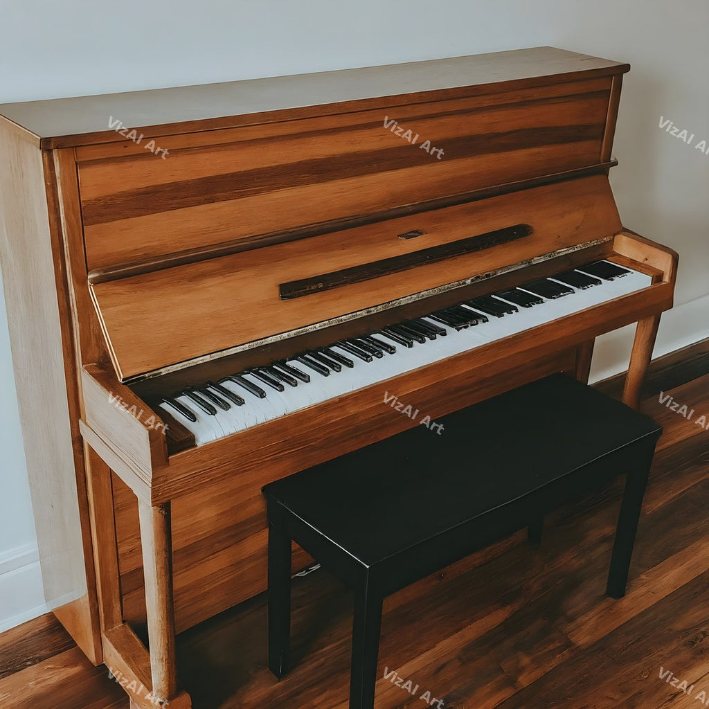 Piano on Stage Music Art — print 6