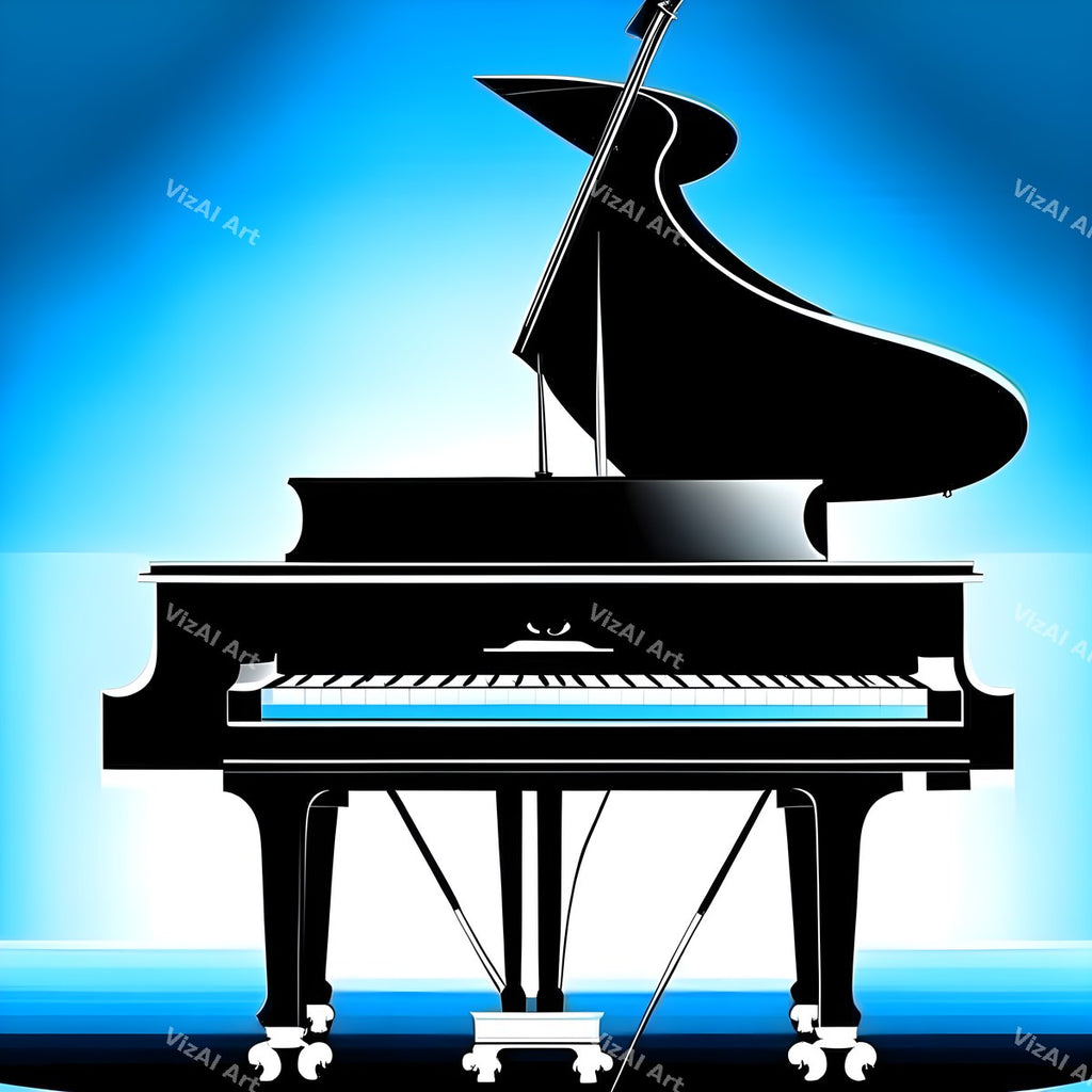 Colour Block Piano Art — print 2