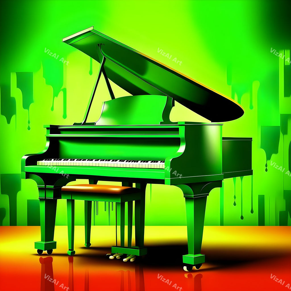 Colour Block Piano Art — print 5