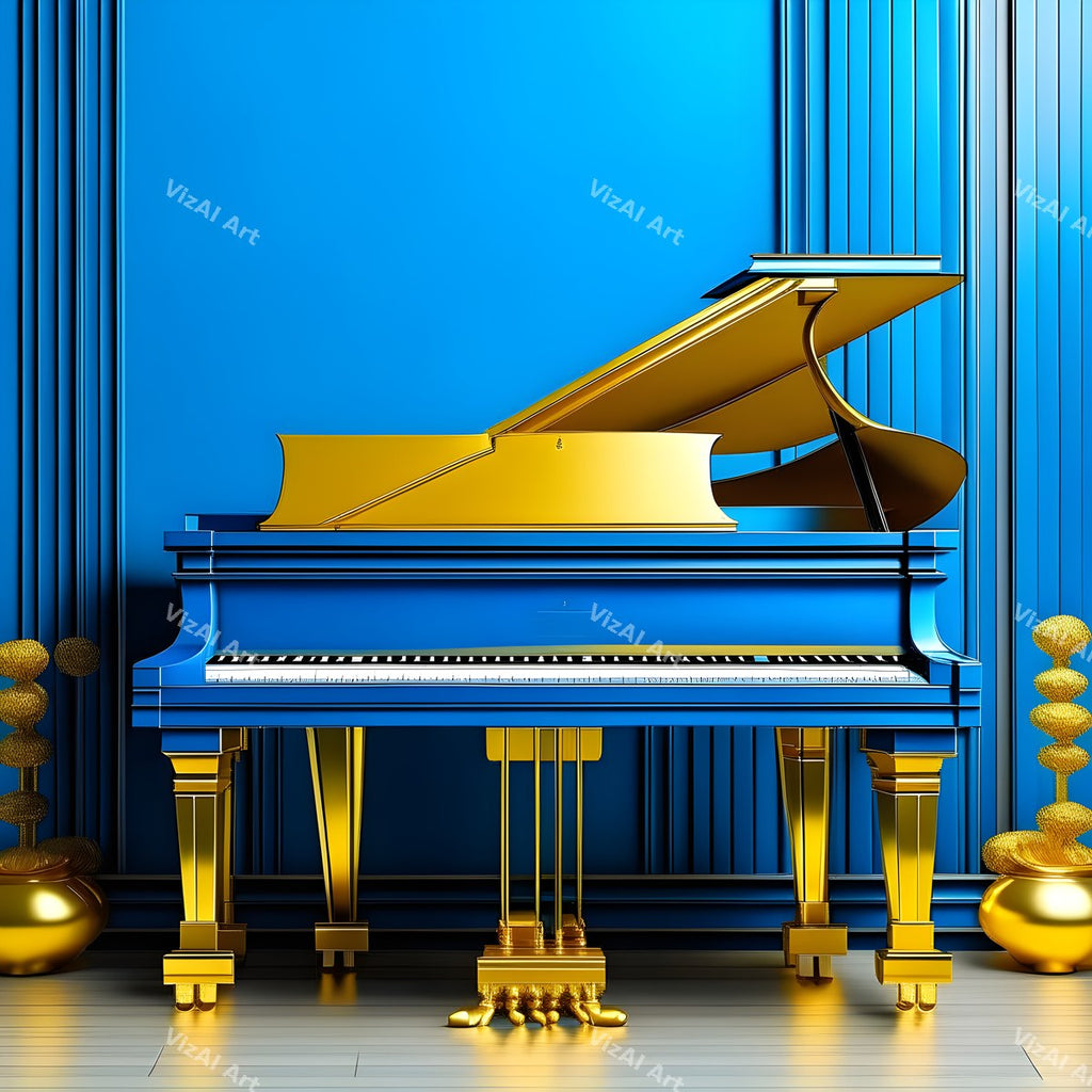 Colour Block Piano Art — print 7