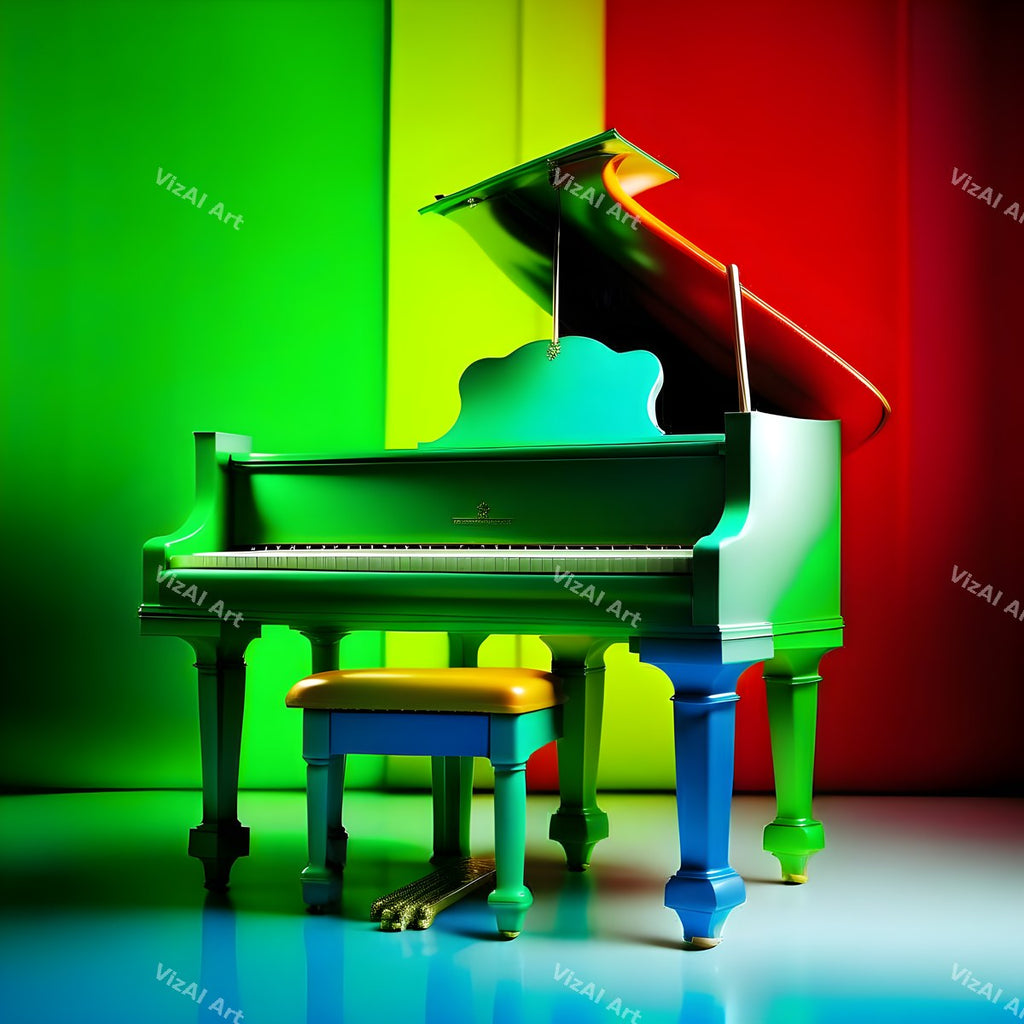 Colour Block Piano Art — print 8