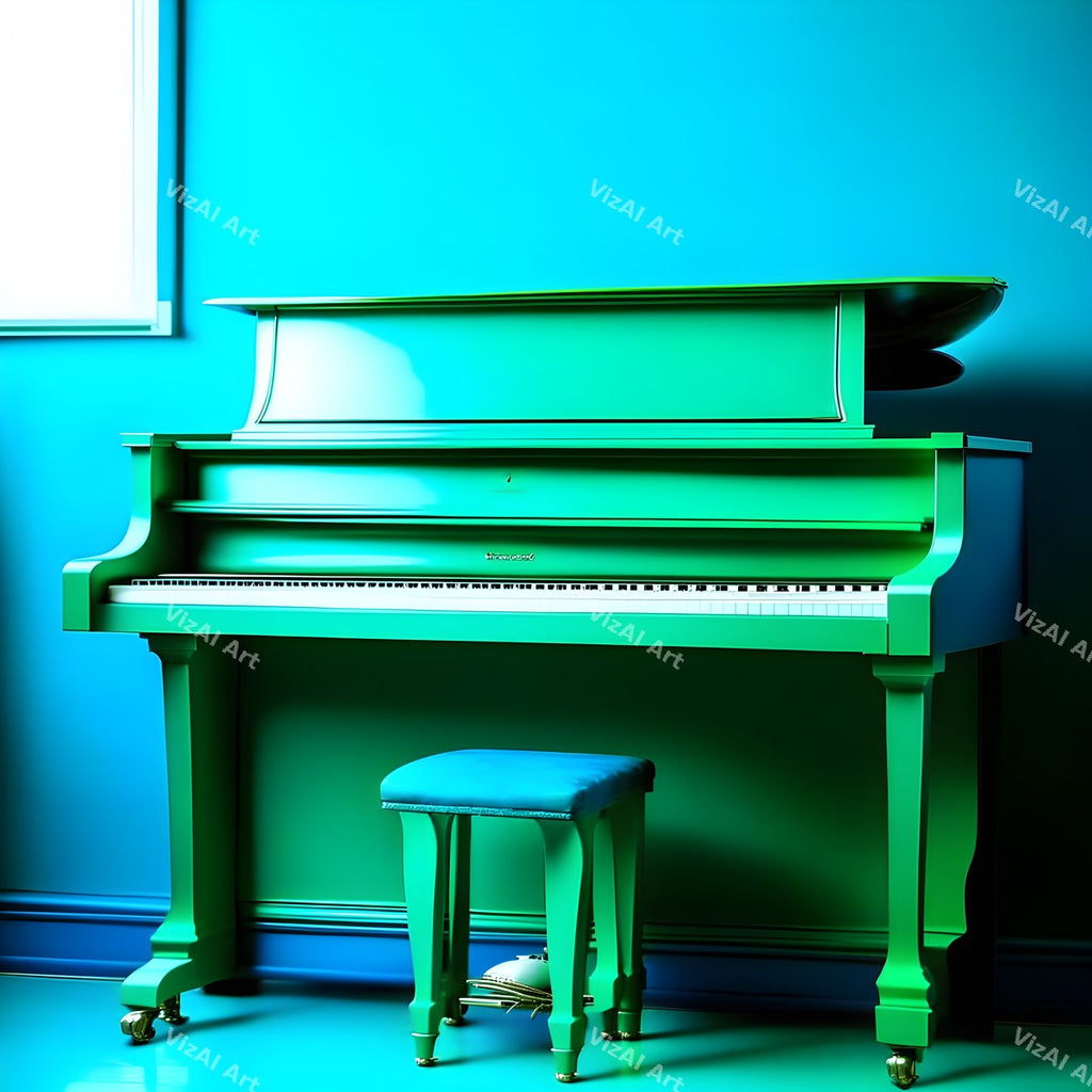Colour Block Piano Art — print 10