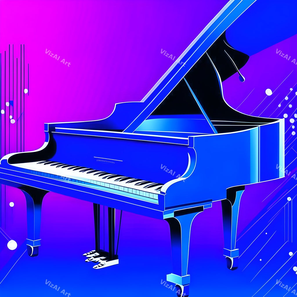 Colour Block Piano Art — print 12