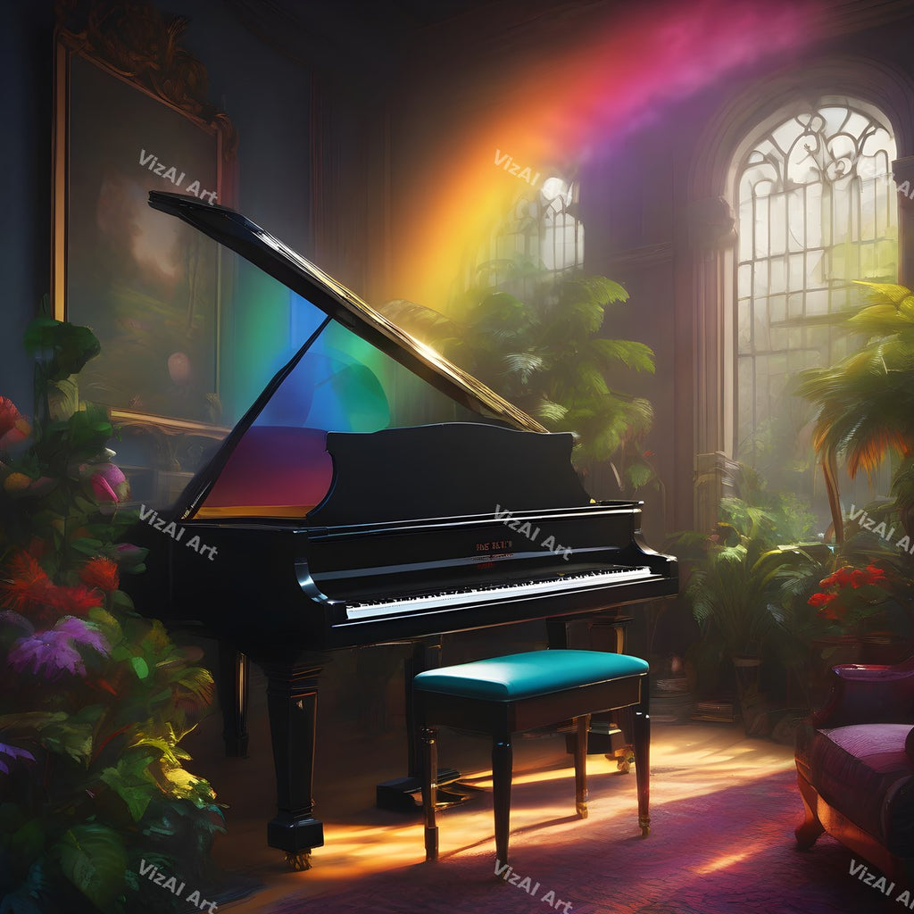 Enchanted Forest Piano Art — print 1