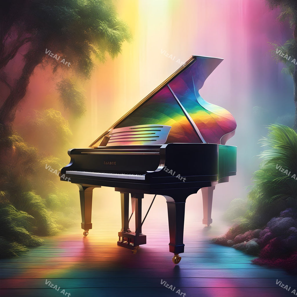 Enchanted Forest Piano Art — print 2