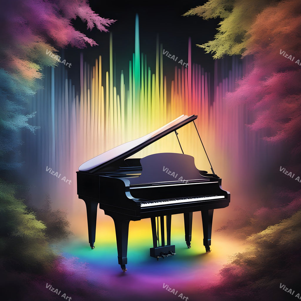 Enchanted Forest Piano Art — print 6