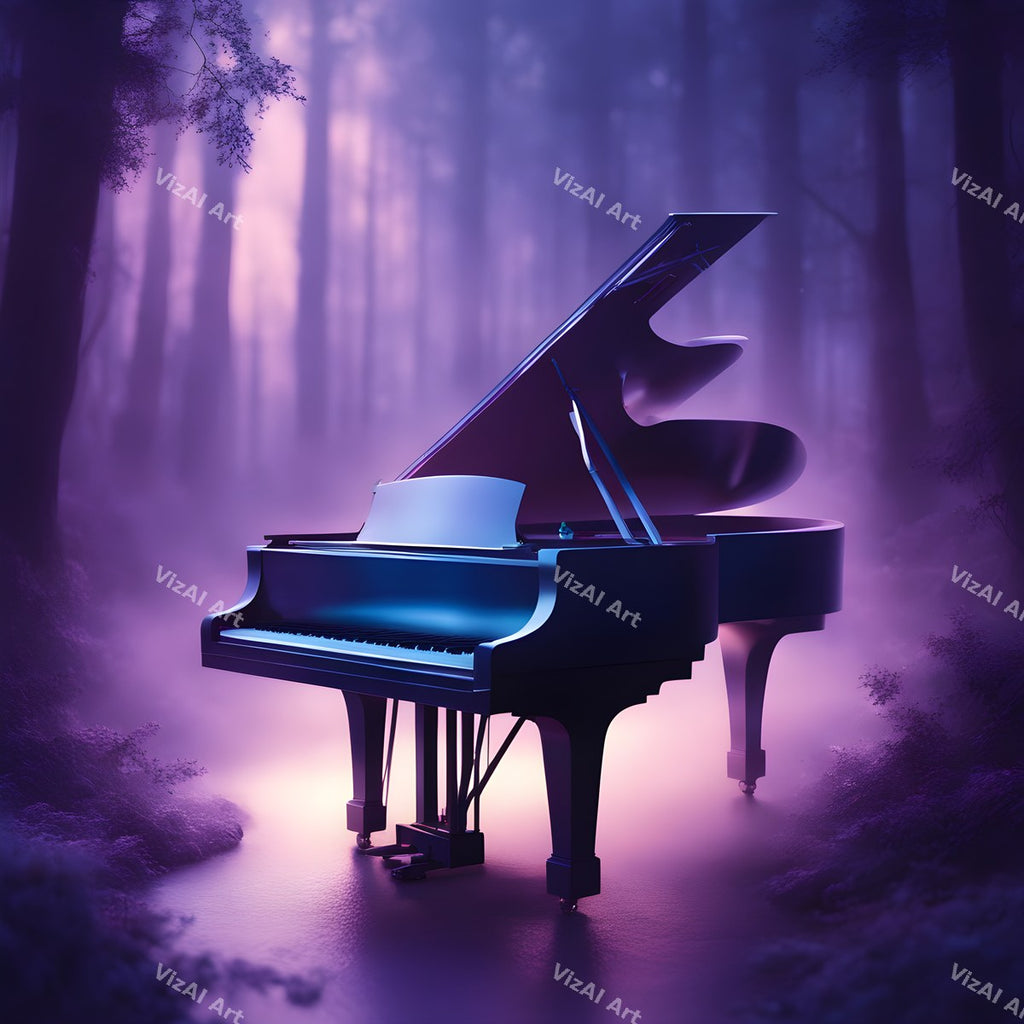 Enchanted Forest Piano Art — print 7