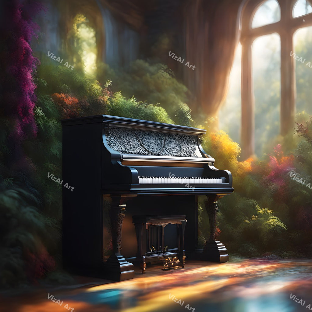 Enchanted Forest Piano Art — print 11