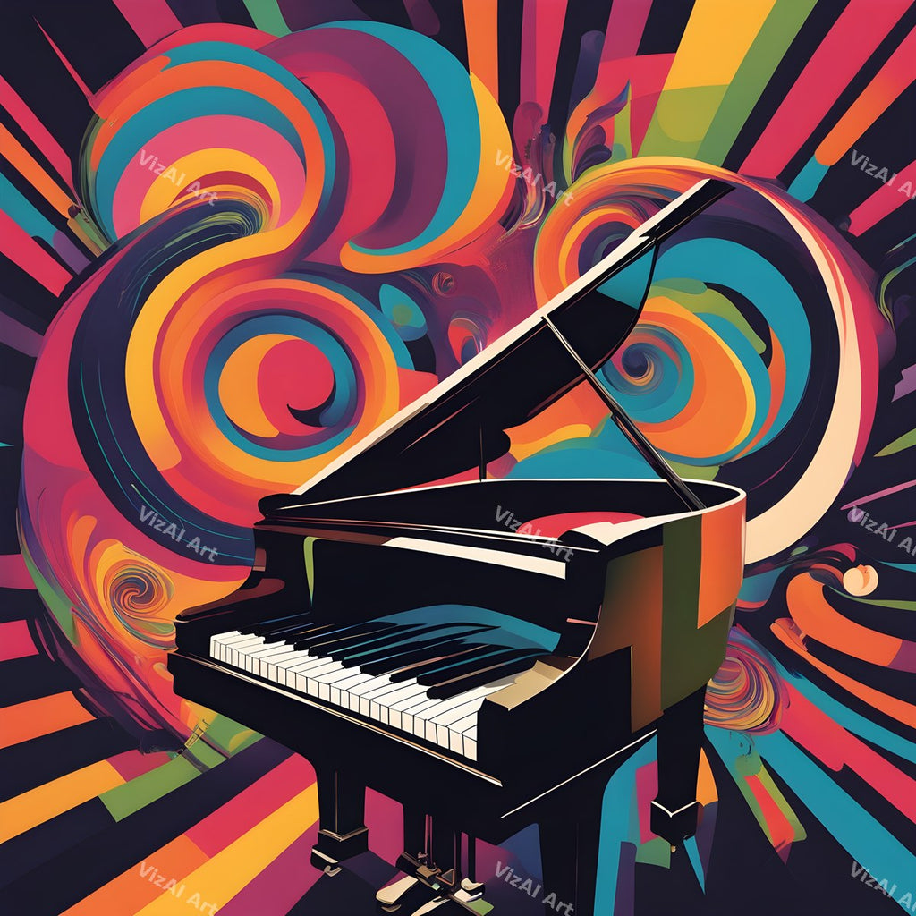 Mosaic & Kaleidoscope Piano Art — print 4