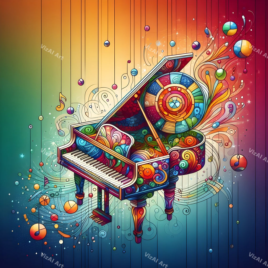 Mosaic & Kaleidoscope Piano Art — print 8