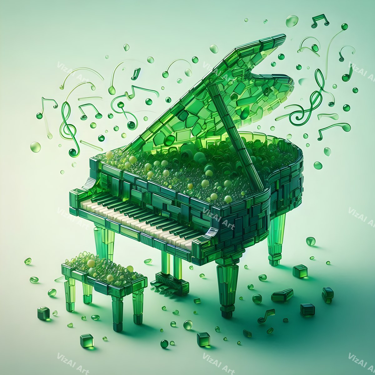 Mosaic & Kaleidoscope Piano Art — print 10