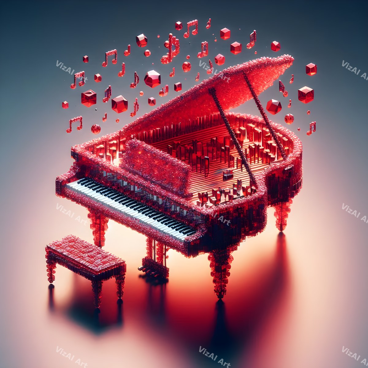 Mosaic & Kaleidoscope Piano Art — print 11