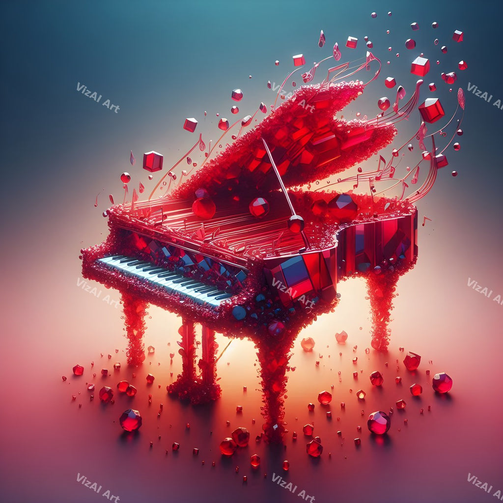 Mosaic & Kaleidoscope Piano Art — print 12