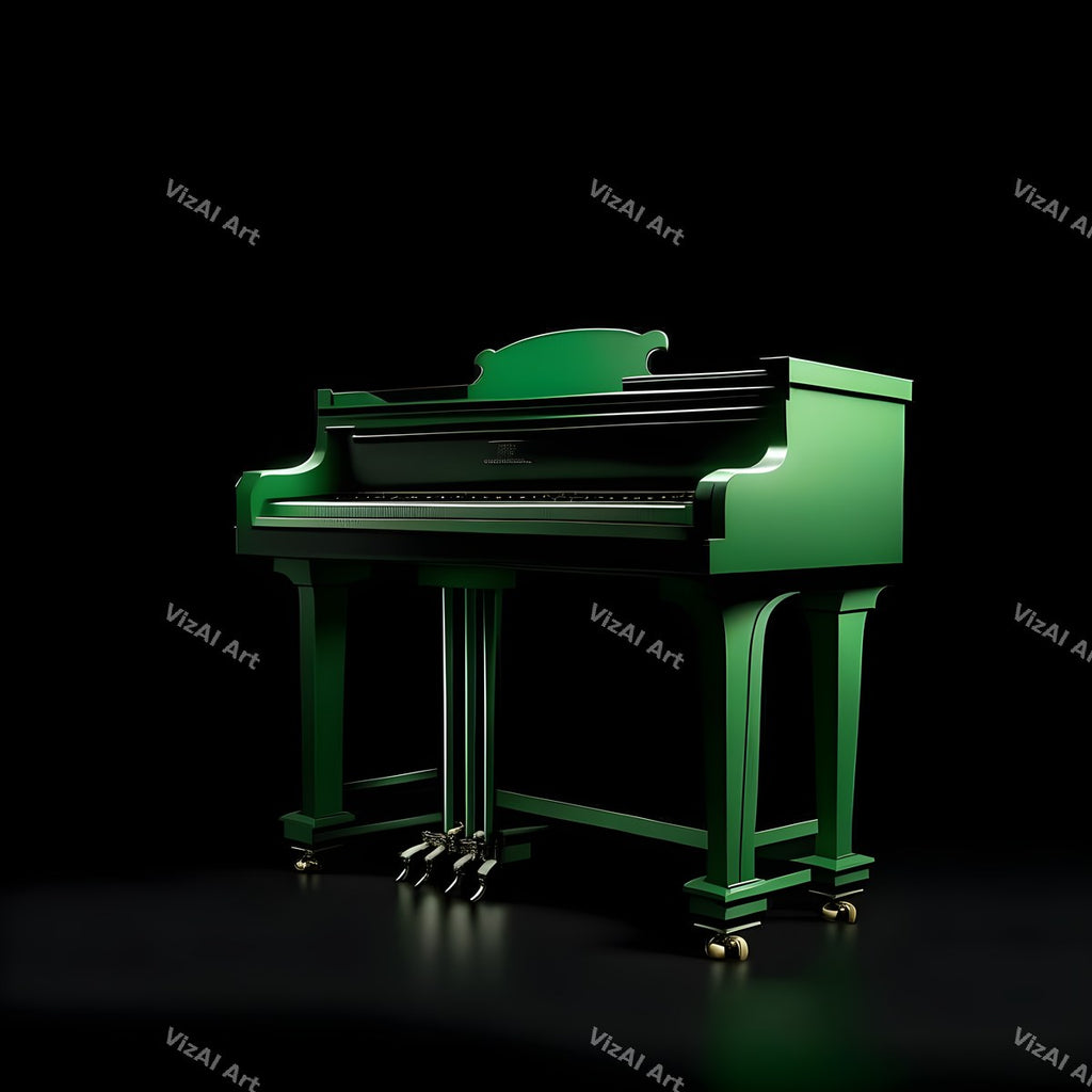 Jewel Tone Midnight Piano Art — print 1