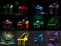 Jewel Tone Midnight Piano Art — 12 Printable Prints