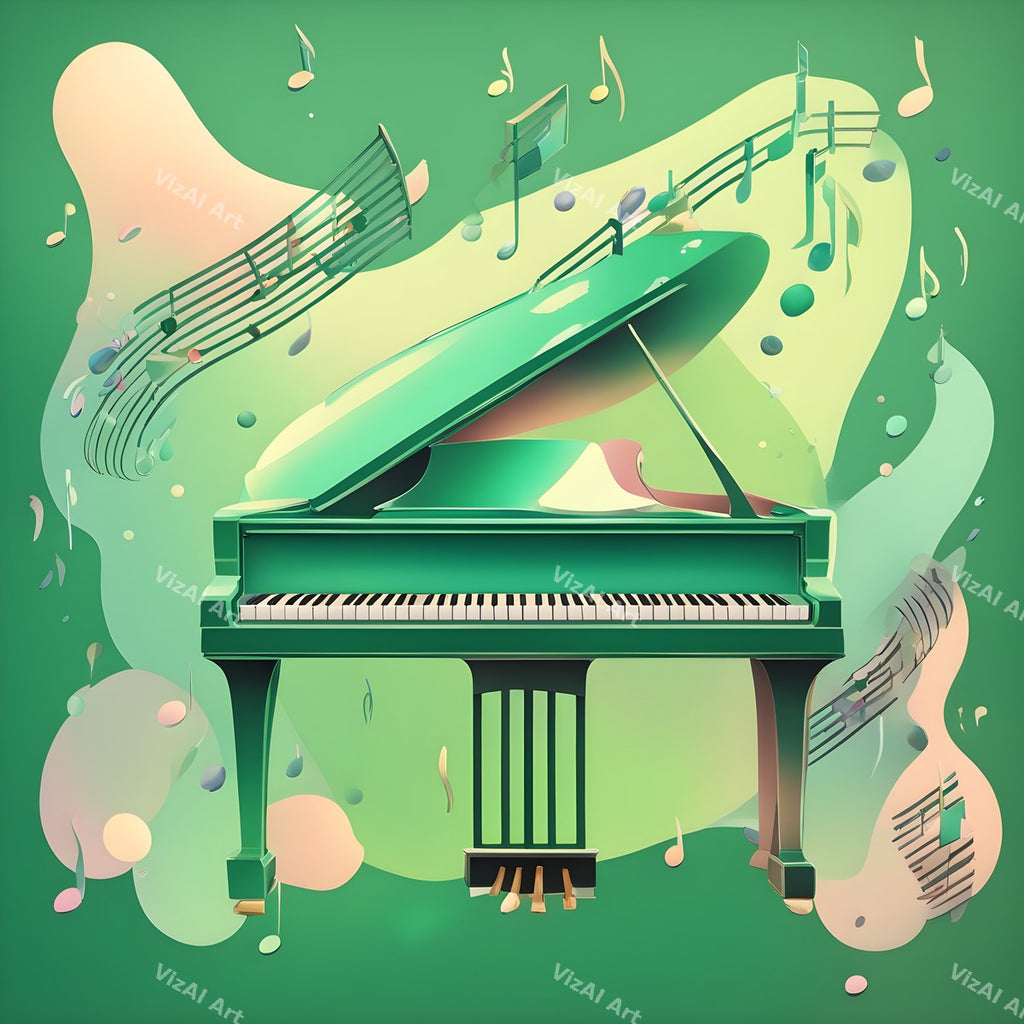 Pastel Melody Piano Art — print 5