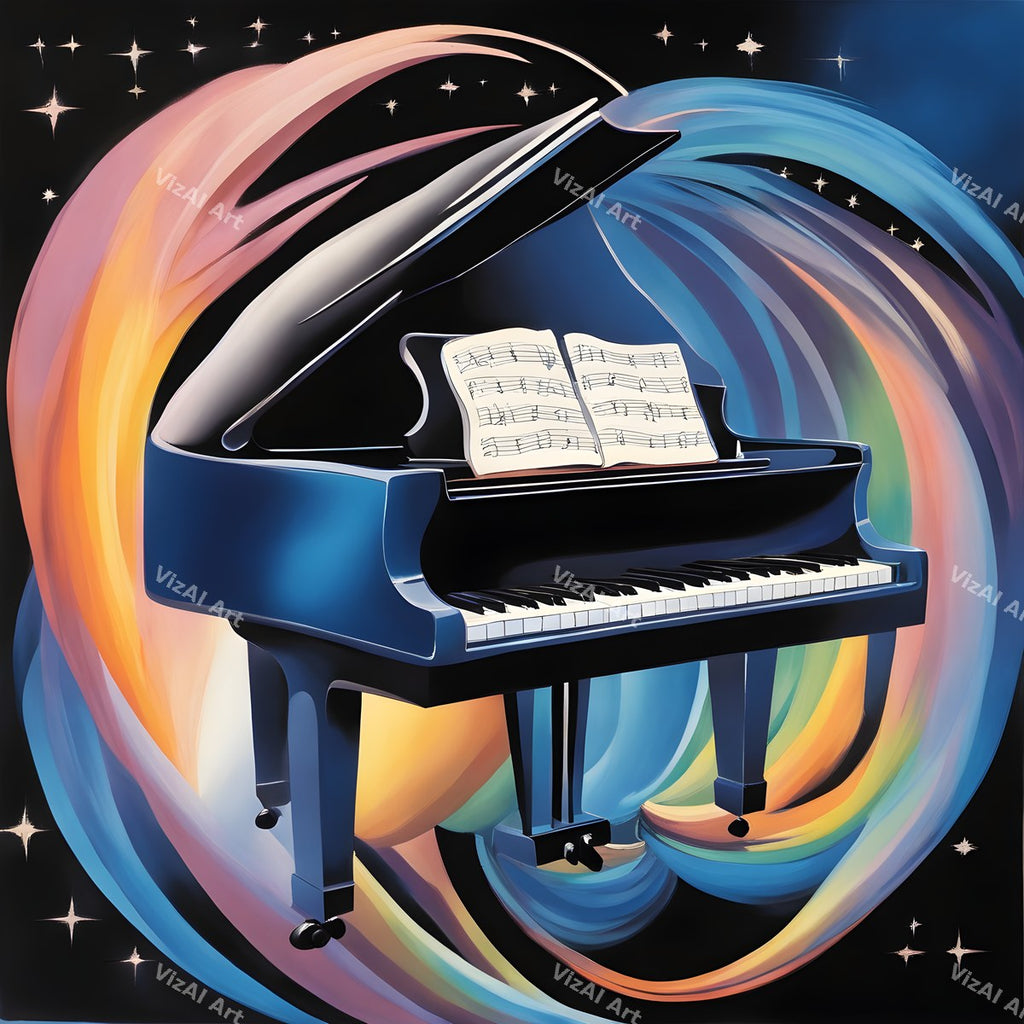 Pastel Melody Piano Art — print 9