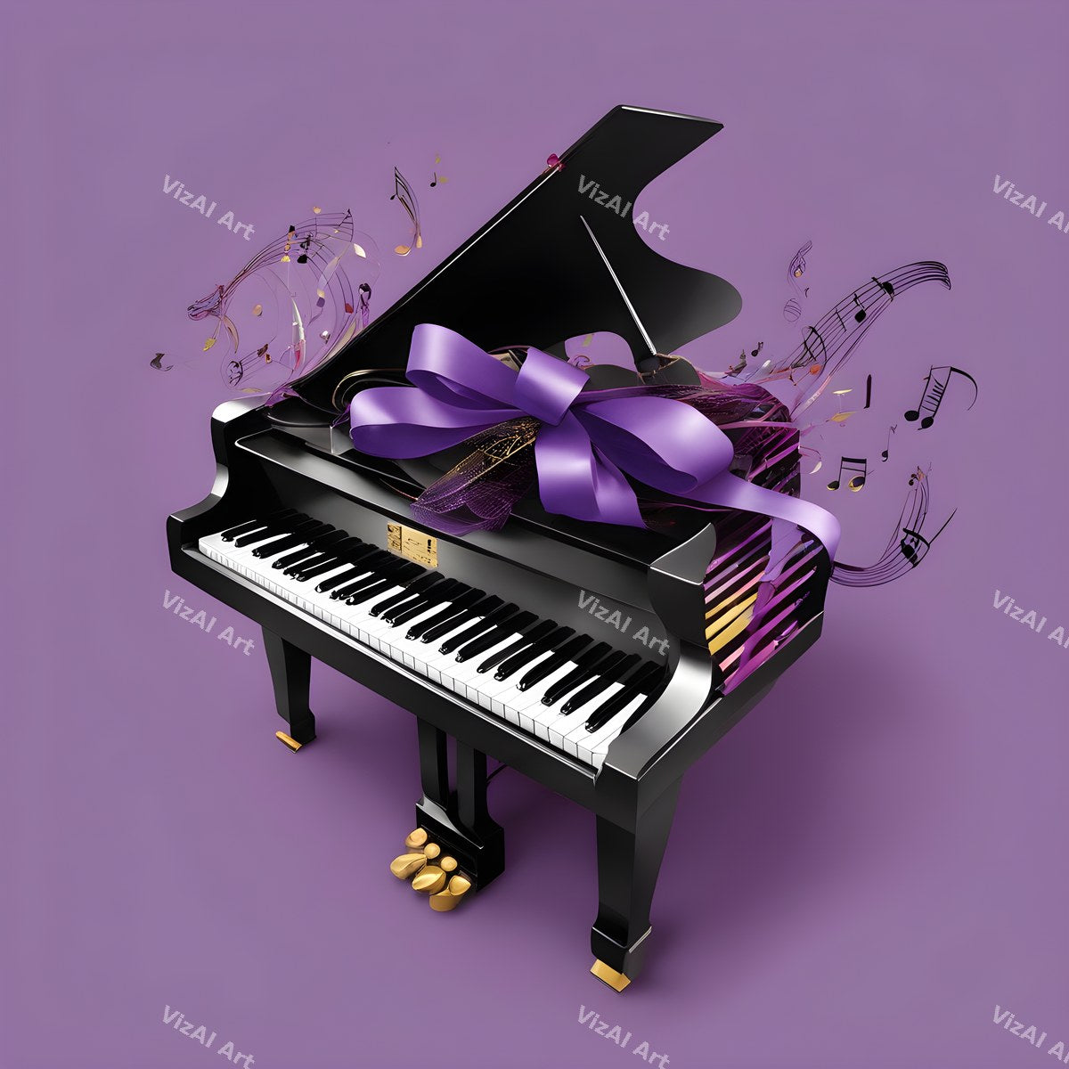 Pastel Melody Piano Art — print 10