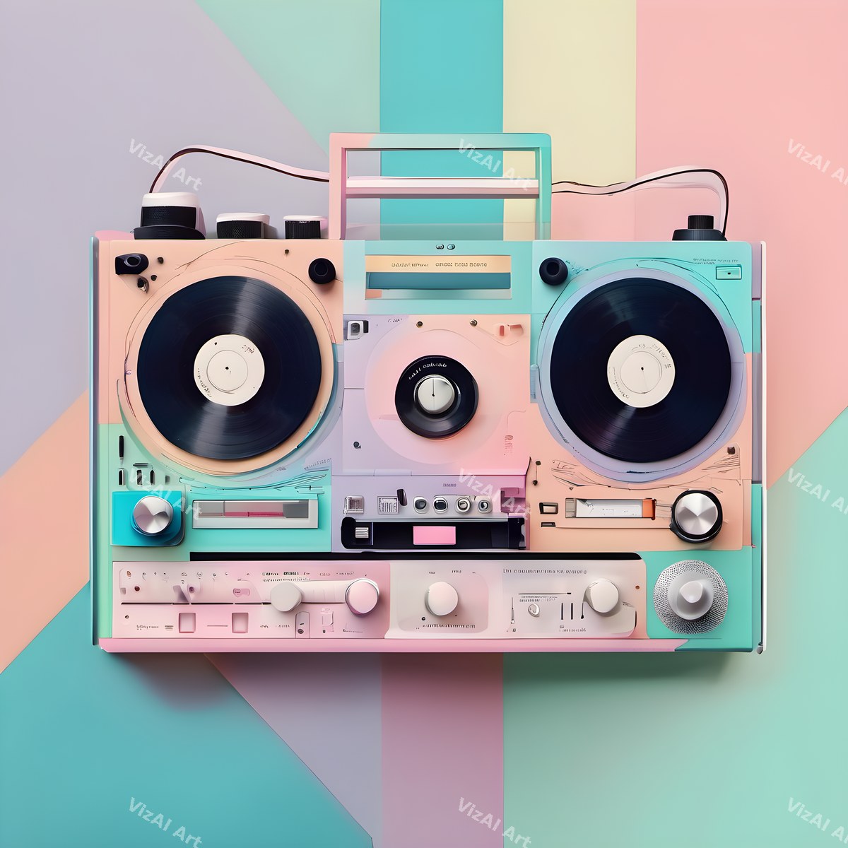 Pop Art Boombox Art — print 3