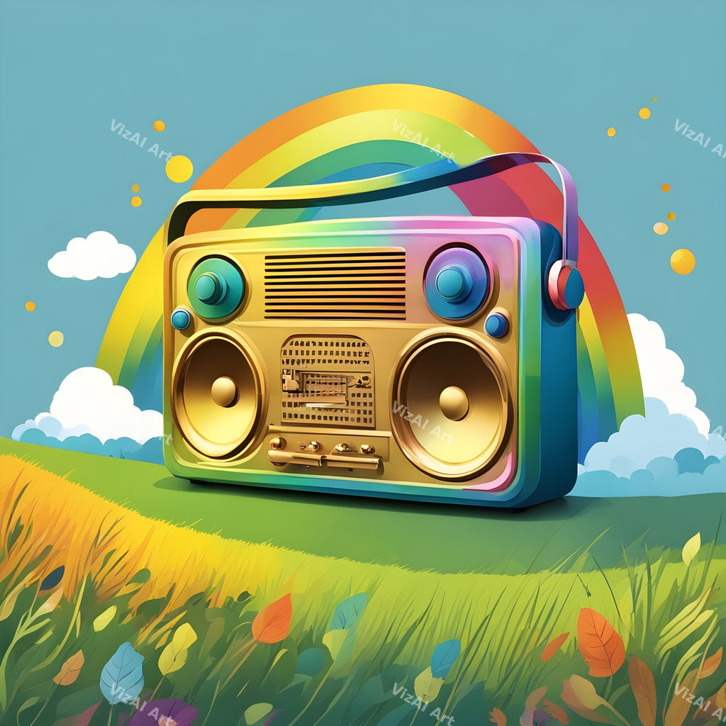 Pop Art Boombox Art — print 5
