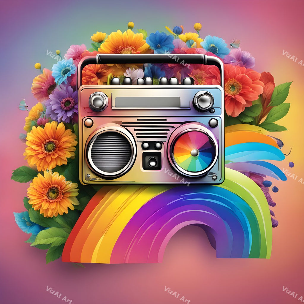 Pop Art Boombox Art — print 8
