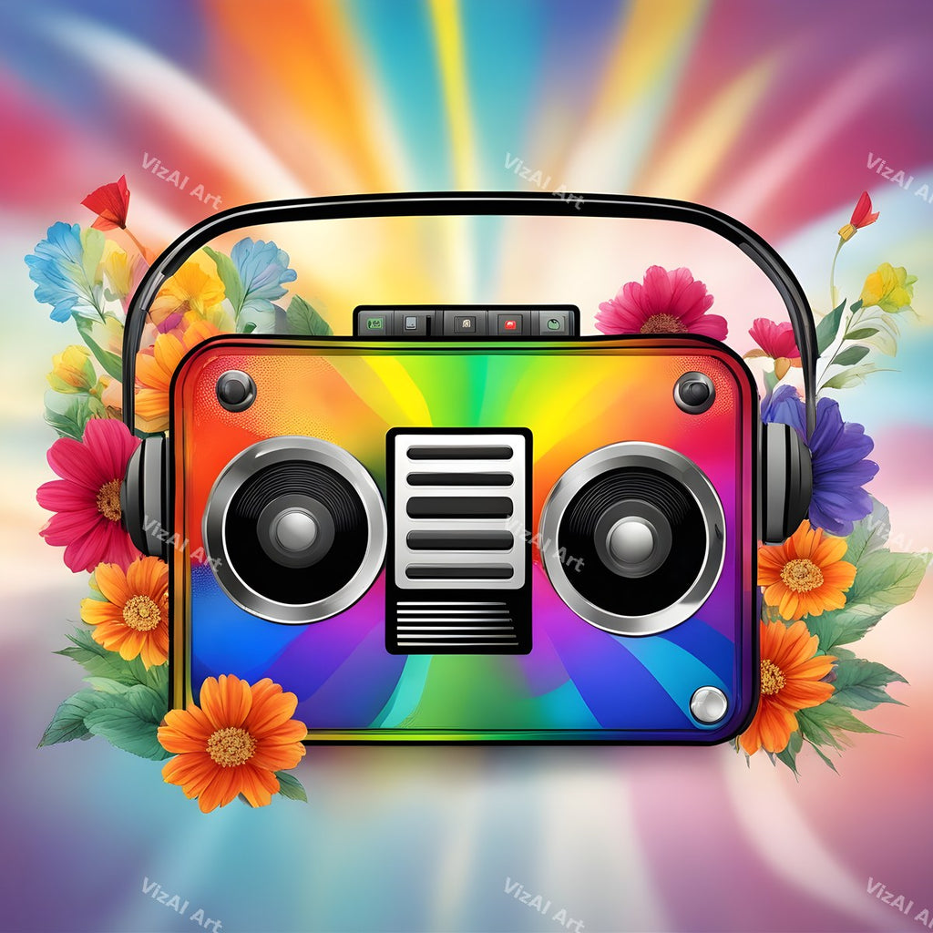 Pop Art Boombox Art — print 9