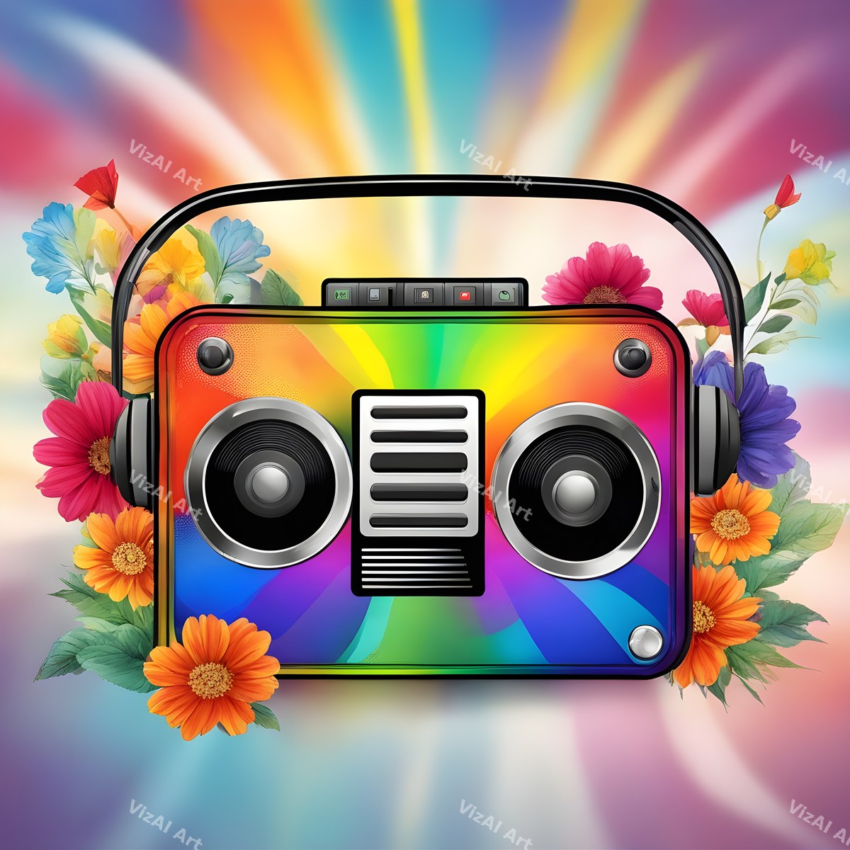 Pop Art Boombox Art — print 9