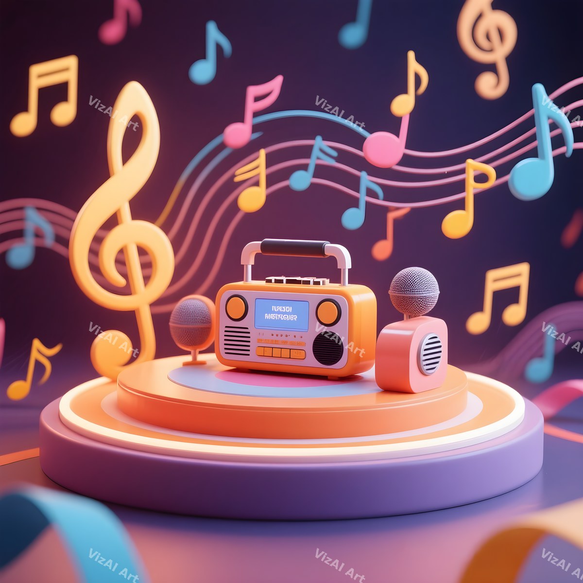 Pop Art Boombox Art — print 11