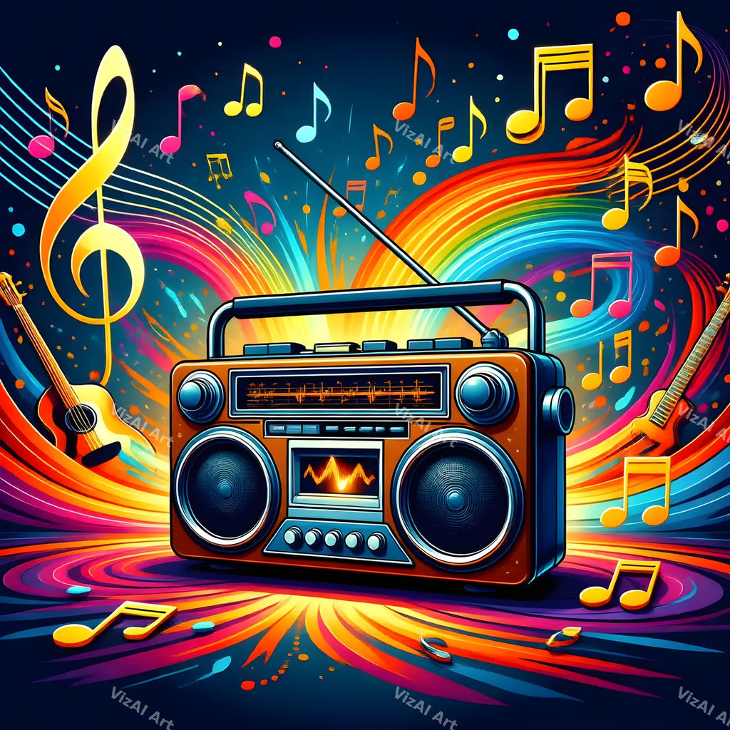 Pop Art Boombox Art — print 12
