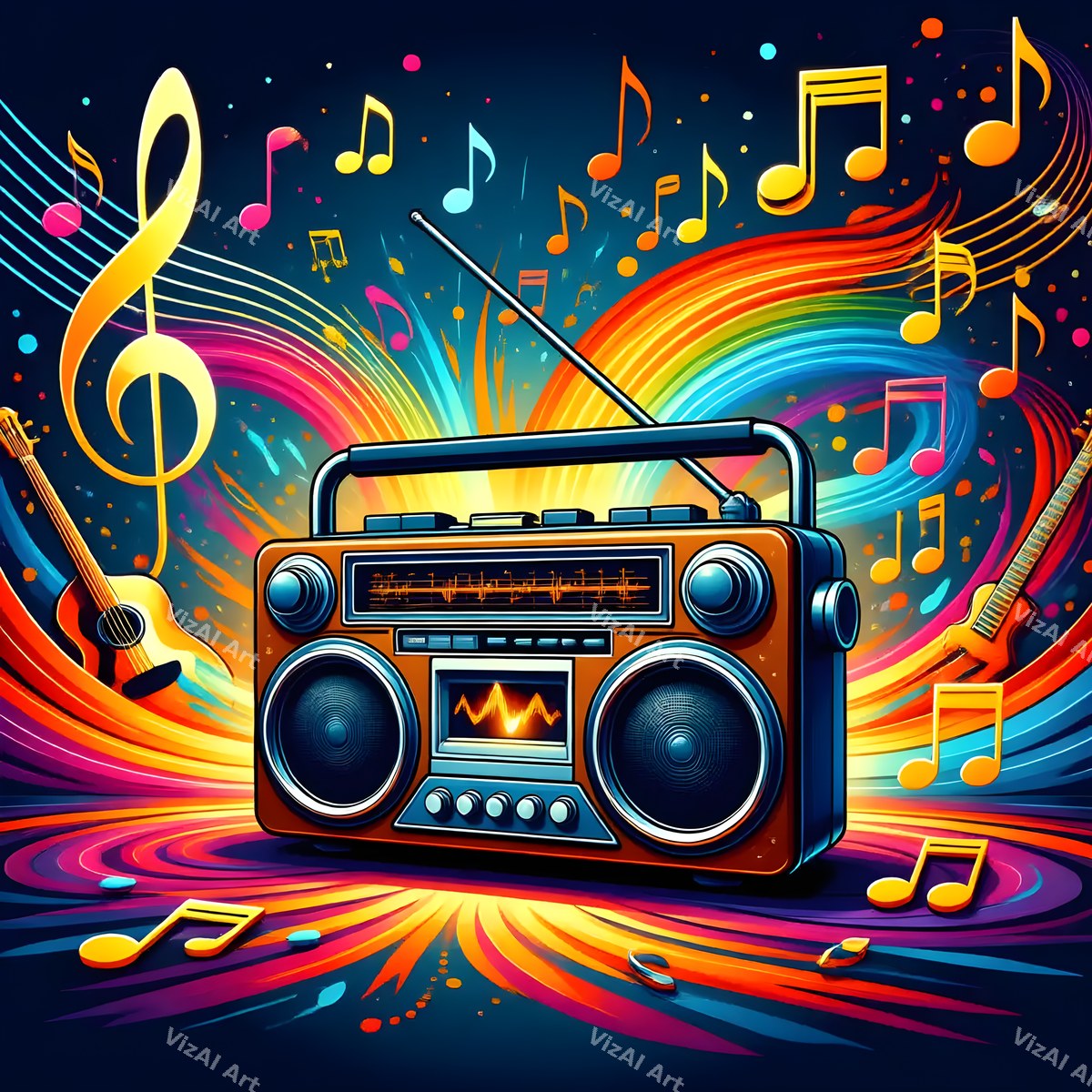 Pop Art Boombox Art — print 12