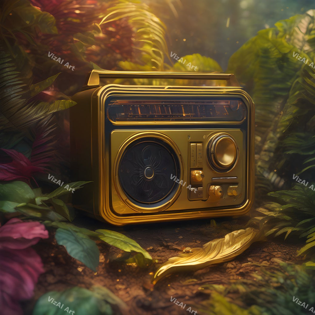 Vintage Radio in Colour Art — print 3