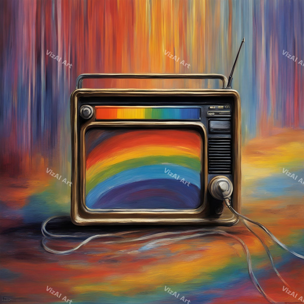 Vintage Radio in Colour Art — print 9