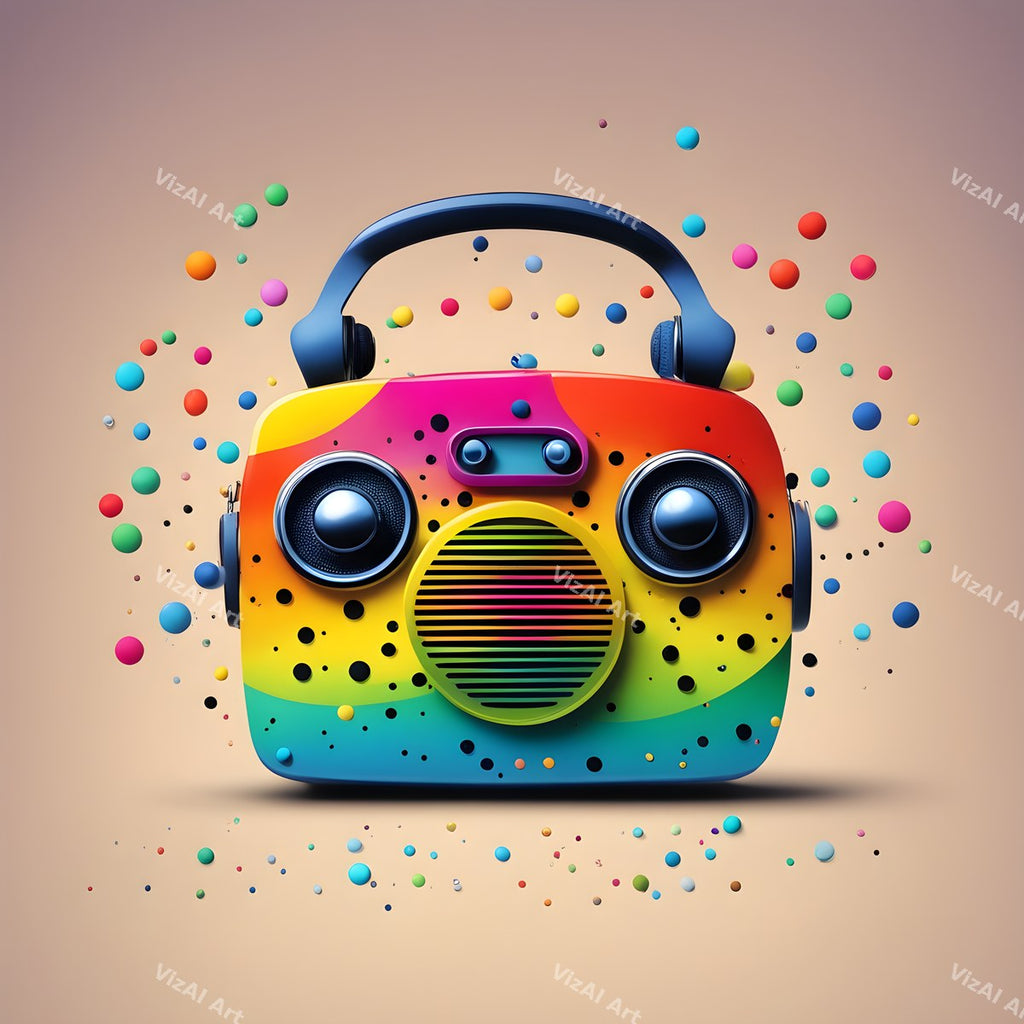 Jewel, Glass & Silver Radio Art — print 3