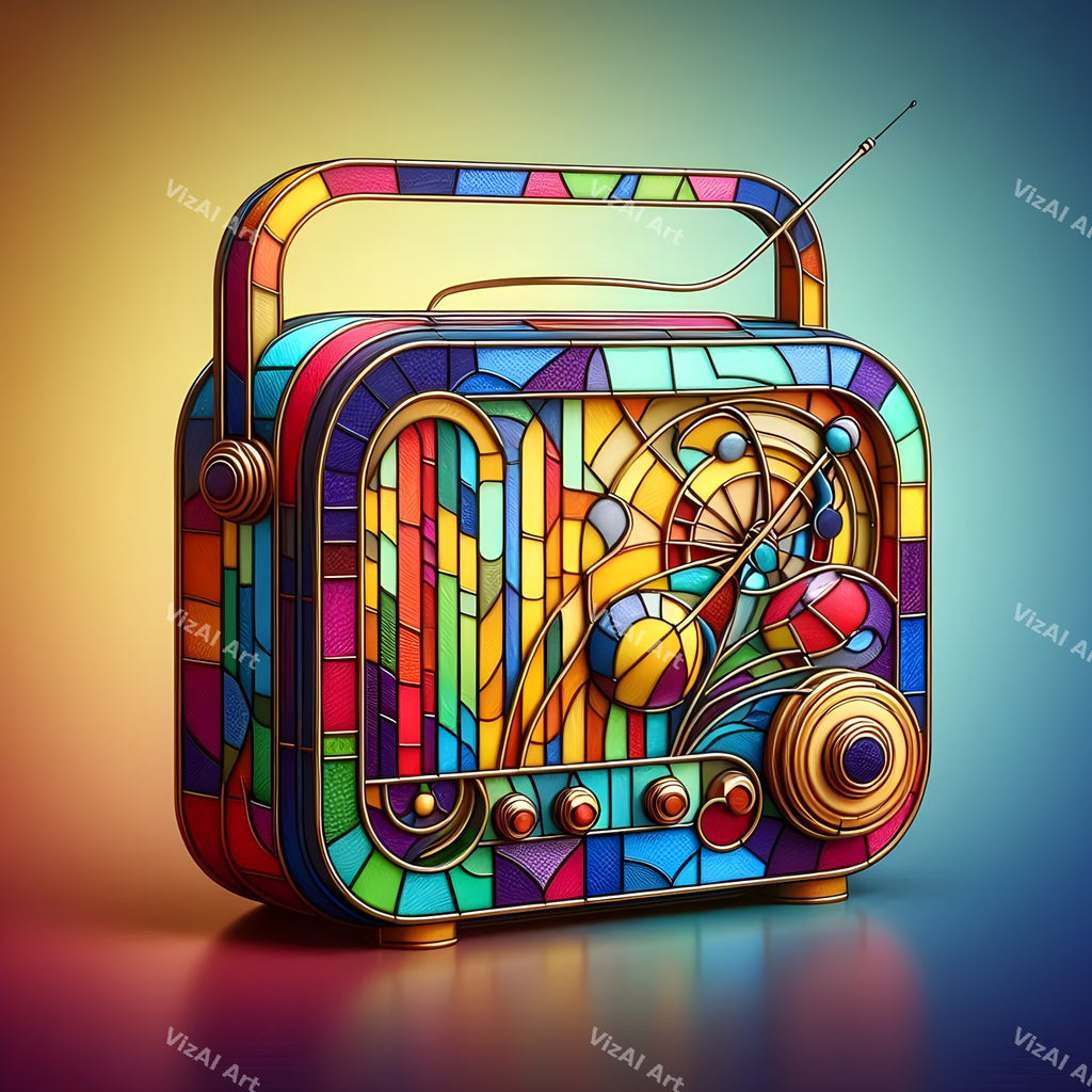 Jewel, Glass & Silver Radio Art — print 5