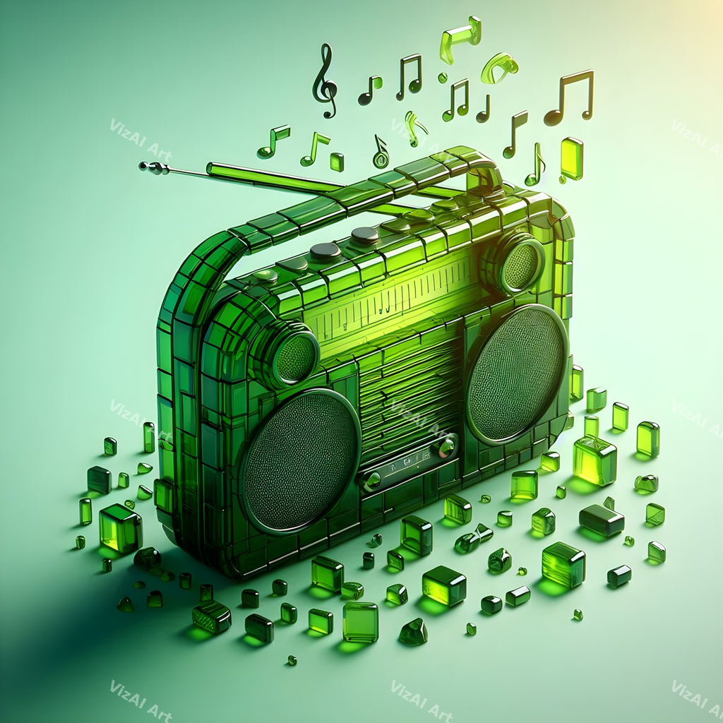 Jewel, Glass & Silver Radio Art — print 7