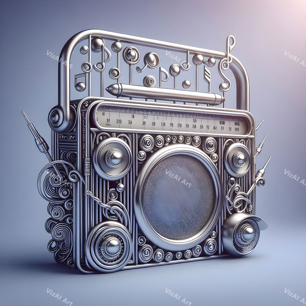 Jewel, Glass & Silver Radio Art — print 9
