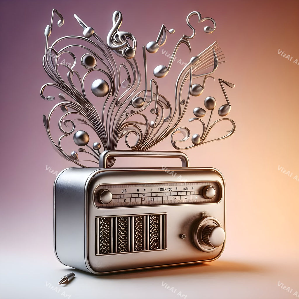 Jewel, Glass & Silver Radio Art — print 10