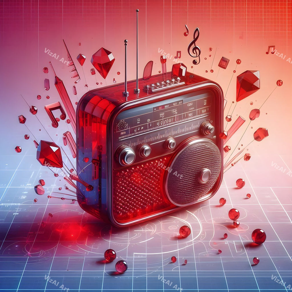 Jewel, Glass & Silver Radio Art — print 12